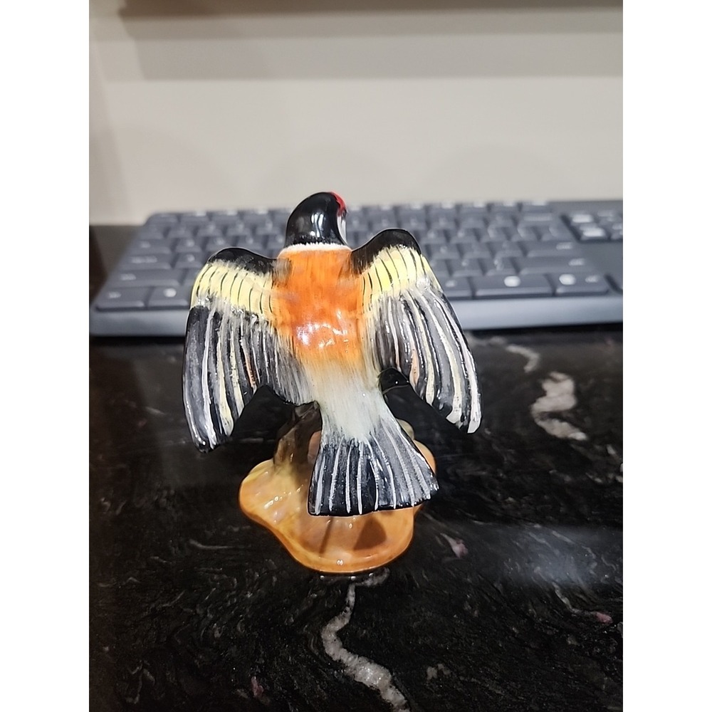 Royal Adderley Crown Staffordshire Porcelain Bird Goldfinch Marked 4"- Excellent - Picture 3 of 10